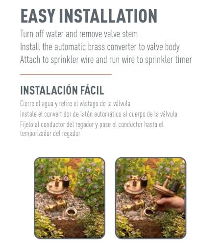 Orbit 3/4 in. Brass Automatic Converter Sprinkler Valve - 57034 - size: 0.75 Inch, style: Brass