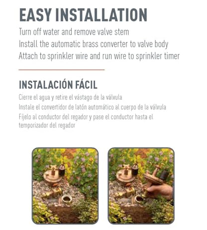Orbit 3/4 in. Brass Automatic Converter Sprinkler Valve - 57034 - size: 0.75 Inch, style: Brass