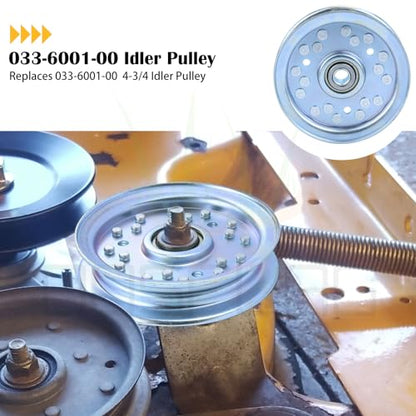 033-6001-00 Idler Pulley for Bad Boy ZT Elite 48" 54" 60" Mowers - size: 1x033-6001-00