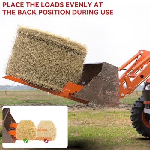 Clamp on Pallet Forks for Tractor Bucket 45" Total Length 2000LBS Capacity