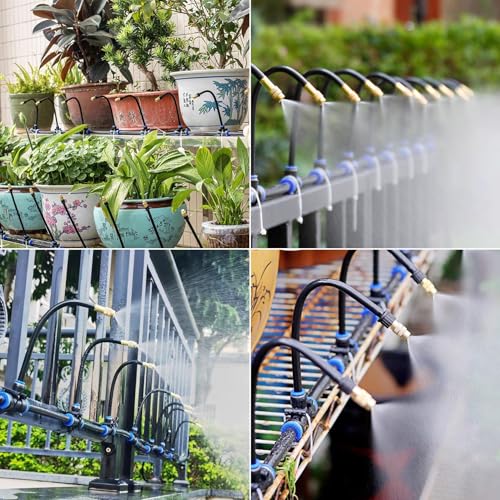 49.21Ft Drip Irrigation Kit System, 360° Bendable Garden Irrigation System - size: 49.21Ft