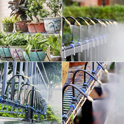 49.21Ft Drip Irrigation Kit System, 360° Bendable Garden Irrigation System - size: 49.21Ft