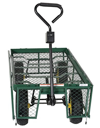 Vestil Cart With Fold-Down Sides - 48"Wx24"Dx26"H - size: 1000 lbs Load Capacity, 28-1/4" Height, 48" Length X 24" Width