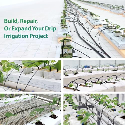 RedChili Drip Irrigation Universal 1/4" Barbed End Cap Fitting, 120 Pieces Drip System Parts Goof Plug Connectors Fits 1/4-Inch Drip Tubing Irrigation For Drip Line Connection - size: 1/4" Plug-120P