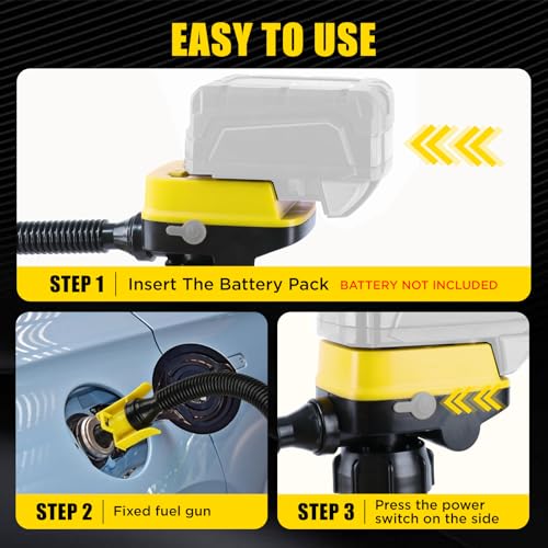 4.2 GPM Cordless Fuel Transfer Pump with Auto-Stop - color: black