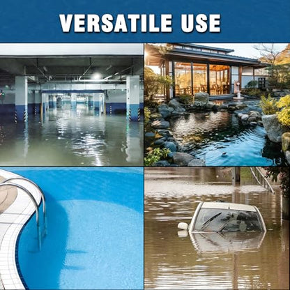 1.5HP Sump Pump, 4000GPH High Flow Clean&Dirty Water Pump - color: Blue 1