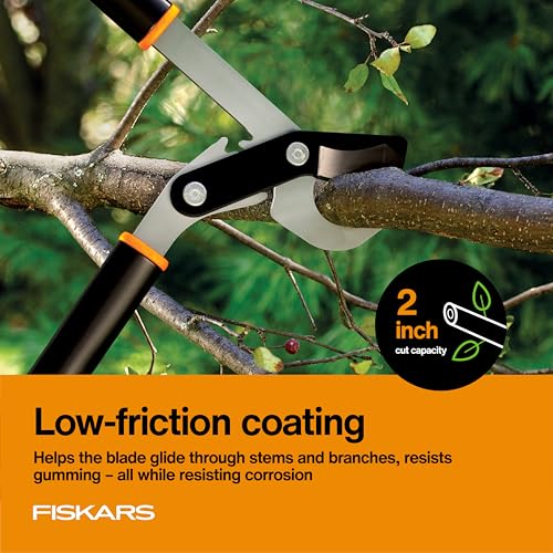 Fiskars 32” PowerGear Garden Bypass Loppers, Tree Trimmer, 2" Cut Capacity - style: 32" PowerGear Bypass