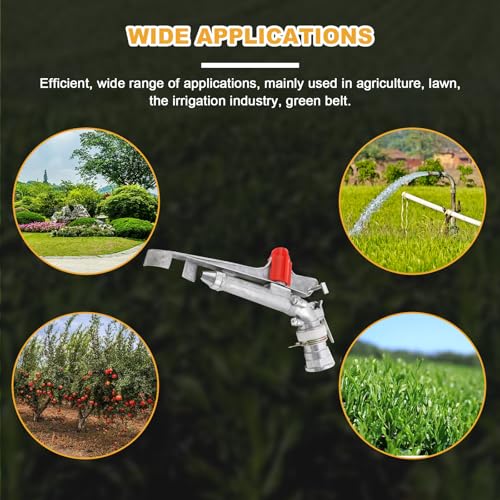2" Agriculture Farm Irrigation Sprinkler 360° Rotary Pack of 2 - size: 2 Inch 2PCS