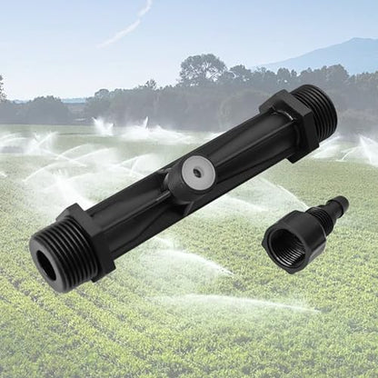 2Pcs 3/4 Inch Venturi Fertilizer Injector, Black Plastic Irrigation Mixer Tube, Agricultural Water System Device for Garden Farm Lawn - size: 3/4 Inch
