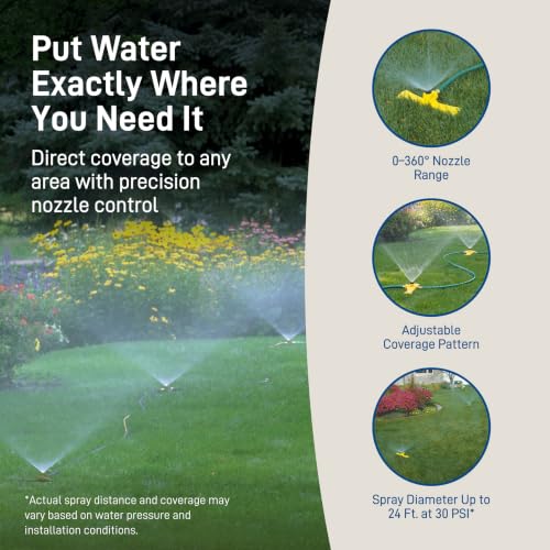 Orbit Port-A-Rain Above-Ground Sprinkler System, Green - 58092 - size: 1-Pack Sprinkler System