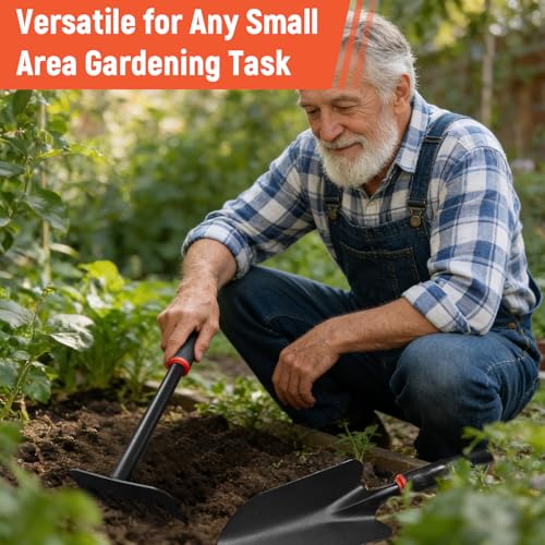 5 Pcs Set Weed Puller Tool,Hand Weeder Tool,Includes Rake, Shovel, Hand Hoe, Double-Sided Cultivator & Weed Puller Tool for Digging - color: Style 1