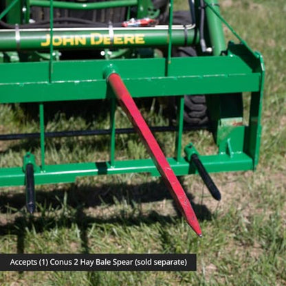 Titan Attachments 46" Fork Frame Attachment, Rate 4,500 LB, Fits John Deere Loaders