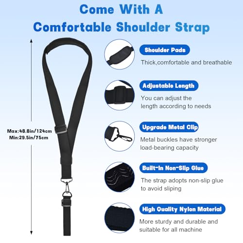 Upgraded Weed Eater Handle, Ergonomic String Trimmer Handle with Shoulder - color: White-Strap