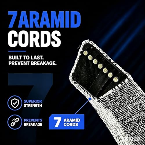 07200023 1/2" x 145.5" Aramid Cord Deck Belt - size: 0.5" W x 145.5” L