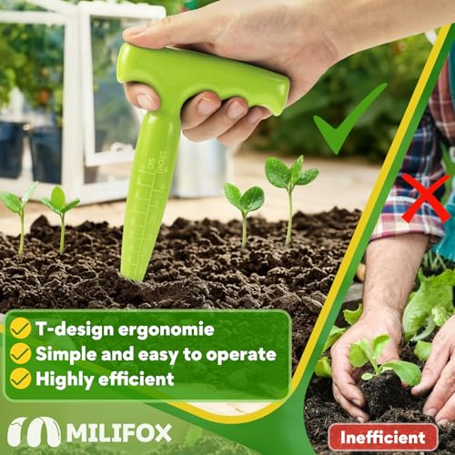 Seed Planter Tool, Seed Dibber, Seed Dispenser, Light Green, 2 Pcs - color: Light Green, 2 Pcs