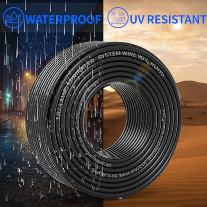 18/3 Solid Sprinkler System Wire 100ft, 18 Gauge Irrigation Wires - size: 18/3, 100Ft