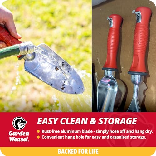 Garden Weasel 3Piece Hand Tool Set Trowel Transplanter Cultivator Gardening