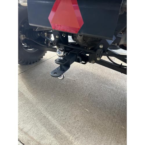 ATV/UTV Trailer Hitch, 1-7/8 & 2 Hitch Balls, Fits 2 Inch Receiver - size: 2" Shank-Dual Ball