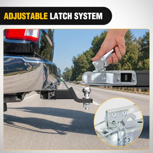 Nilight 1-7/8" Trailer Coupler Repair Kit with Chain 2000 lb Capacity - color: 1-7/8" /2000LBS