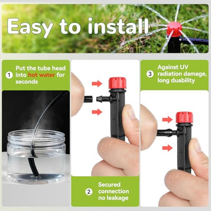 100pcs Drip Irrigation Emitters for 1/4" Drip Tubing - size: 100pcs Drip Emitters