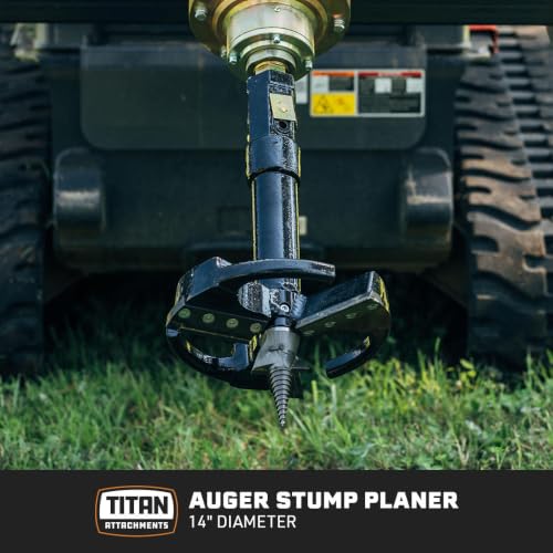 Titan Attachments 14" Stump Planer for 2" Hex Auger Drives, 3300 Ft-Lb - style: Auger Planter Diameter: 14"