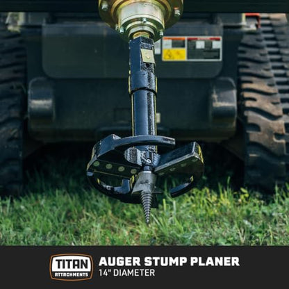 Titan Attachments 14" Stump Planer for 2" Hex Auger Drives, 3300 Ft-Lb - style: Auger Planter Diameter: 14"