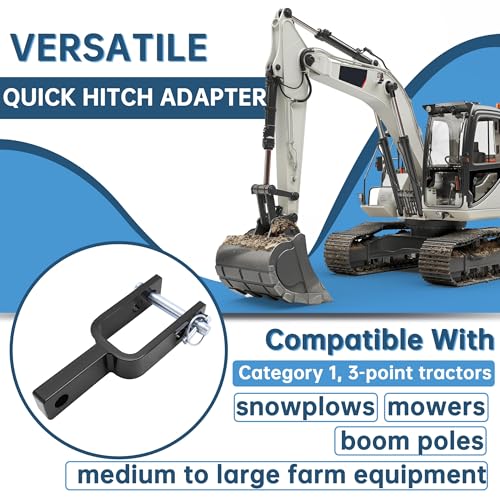 HECASA Versatile Quick Hitch Adapter Suitable for Category 1 3-Point