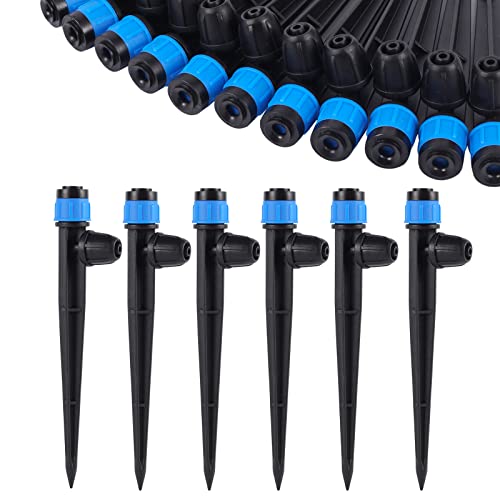 25 Pcs 360° Adjustable Drip Irrigation Spray Emitters - style: 25pcs-Blue 360 Degree Sprayer