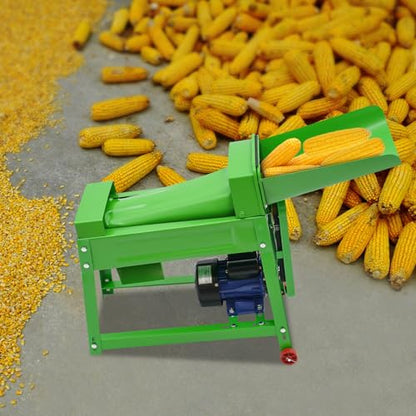 110V 480W Automatic Corn Thresher Machine, Automatic Corn Stripping Machine Electric Corn Threshing Machine - Threshing Rate 99% - for Homes, Ranches,Farms