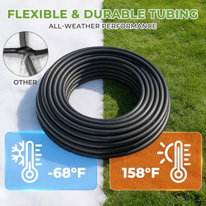 HIRALIY 50FT Drip Irrigation Kit for Garden Watering - size: 50ft