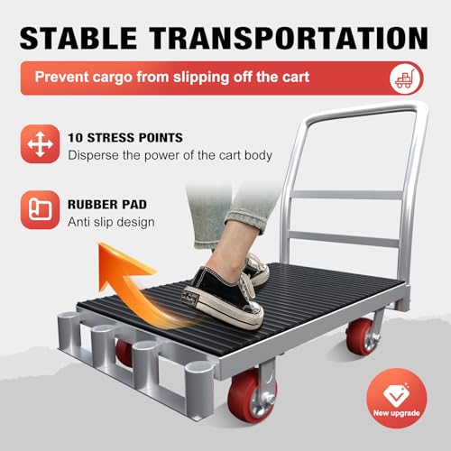 2IN1 Heavy Duty Panel Truck, 42" x 24" Platform Cart