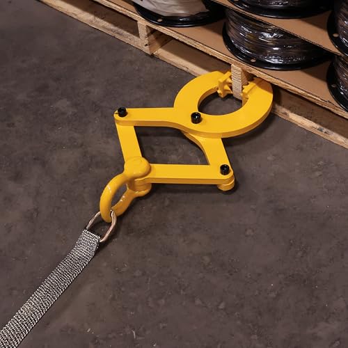 BISupply Pallet Puller Clamp, 6,000 lb pound Pulling Capacity, Pallet Grabber Hook Puller Tool for Forklift Chain