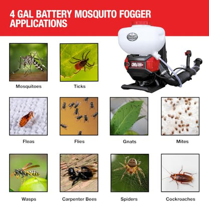 Tomahawk 4 Gal Battery Powered Backpack Mosquito Fogger Sprayer 36V (4 Gal Fogger)