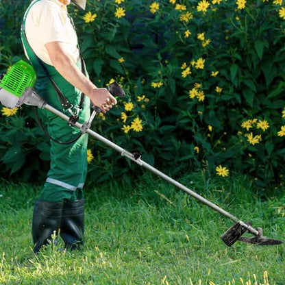 58CC 4 in 1 Gas Powered Weed Wacker, Brush Cutter, 18.5 in Cut Path Green - color: Green