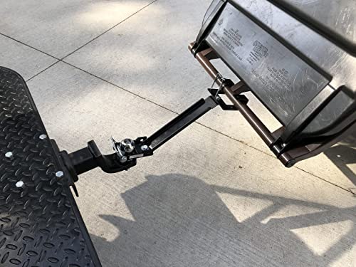 American-Made Garbage Commander UBL Single Can Ball or Bolt Mounted Garbage Hauling Hook - By Garbage Commander