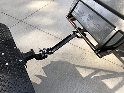 American-Made Garbage Commander UBL Single Can Ball or Bolt Mounted Garbage Hauling Hook - By Garbage Commander