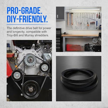 1902325 Lawn Mower Drive Belt Compatible with Troy-Bilt 265-107 97133 97133MA W5L290 W5L290SPL Super Tomahawk II Chipper Shredders (5/8" X 29") - color: 5/8" X 29"