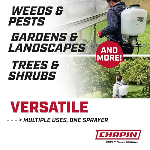 CHAPIN 60114 4-Gallon Backpack Sprayer for Lawn, Garden & Weed Control - size: 4 Gallon