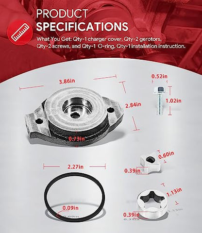 Upgrade Replacement for Hydro Gear 72274 Hydraulic Transmission Charge Pump Lawn Mower Kit for ZT2800 ZT3100 ZT3400 G700 Series, Fix Pump Oil Leakage, Also Replace 71411, HG71411,HG72274, PXHG72274