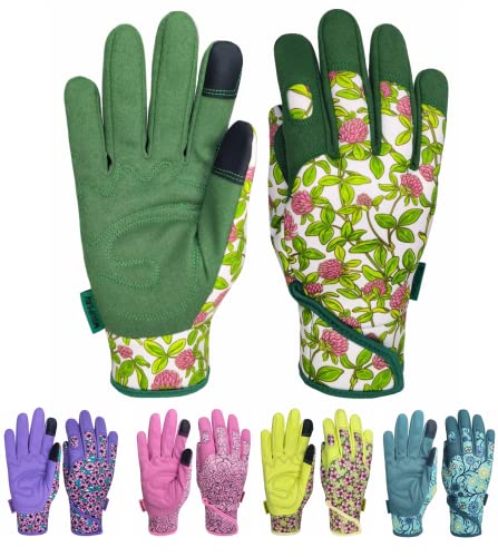 Cute Pattern Gardening Gloves,Thornproof Garden Glove,Gardener Gift - color: 1 Pair Per Pack-green, size: Medium