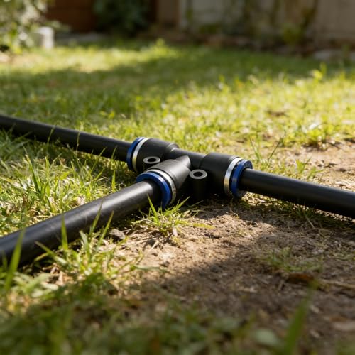 5/16 Inch Drip Irrigation Tee Connectors, Barbed T Fittings for 5/16" Tubing, Quick-Install Leak-Resistant Splitters for Garden & Drip Irrigation Systems, 15 Pack - style: 5/16 Inch Tee Connectors