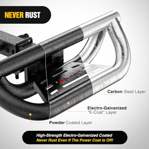 Nilight Drop Hitch Step 2" Receiver Universal for Pickups Trucks SUVs ATVs - color: Hitch Step Drop