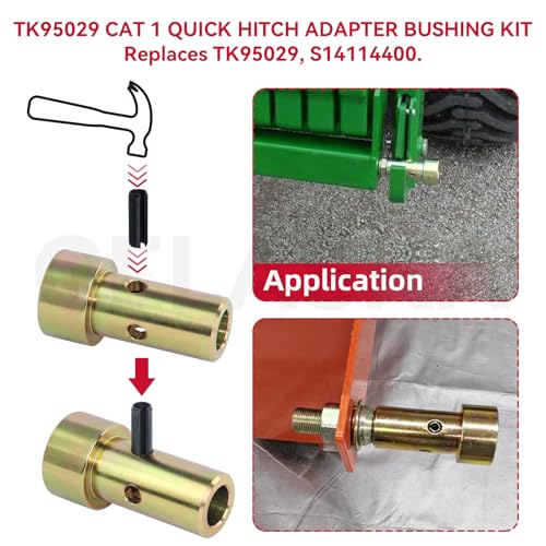 GELASKA 4 Pack TK95029 Cat 1 Quick Hitch Bushings, Adapter Bushings - color: 4 Pack