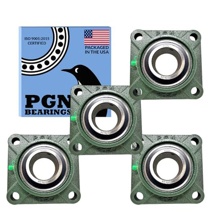 PGN UCF209-28 (4 Pack) Square Flange Bearing 1-3/4" Bore - size: 4, style: UCF209-28