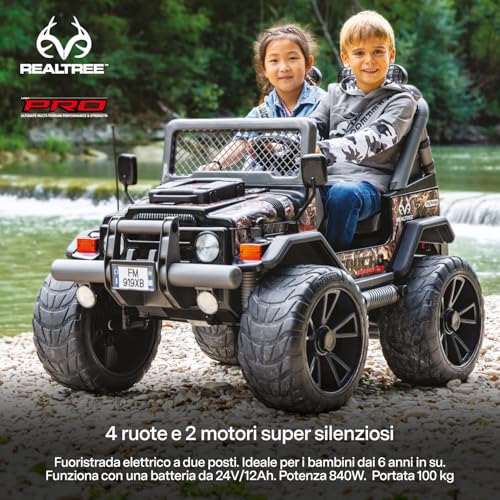 Peg Perego Gaucho PRO Realtree Camo 24 Volt, Extra Large Ride on Off Road Vehicle