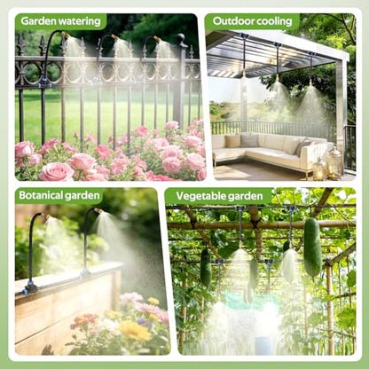 HIRALIY 33FT Garden Watering Kit for Small Gardens - size: 33FT