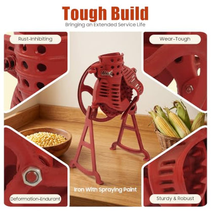 Manual Corn Thresher Sheller Hand Crank Maize Peeler Remover Tool (Style B) - size: Style B