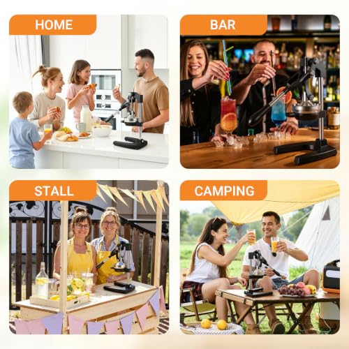 Black Cast Iron Juicer for Bartenders & Health Enthusiasts - color: black