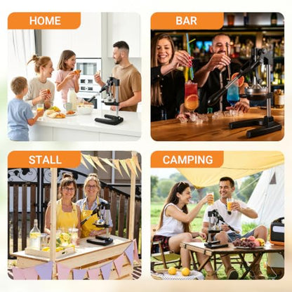 Black Cast Iron Juicer for Bartenders & Health Enthusiasts - color: black