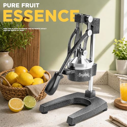 Manual Lemon Juicer Squeezer – Hand juicer Cast Iron - color: Dark Grey